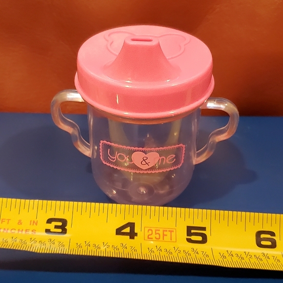 3 inch Pink Lid You & Me Doll Sippy Cup Removable Lid Replacement Toy - Picture 7 of 8